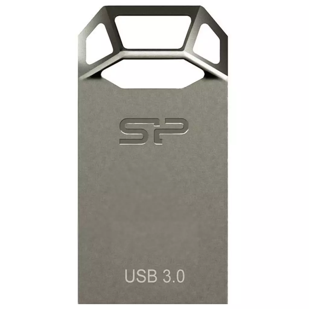 USB флеш накопитель Silicon Power 16GB Jewel J50 USB 3.0 Titanium (SP016GBUF3J50V1T) - 1