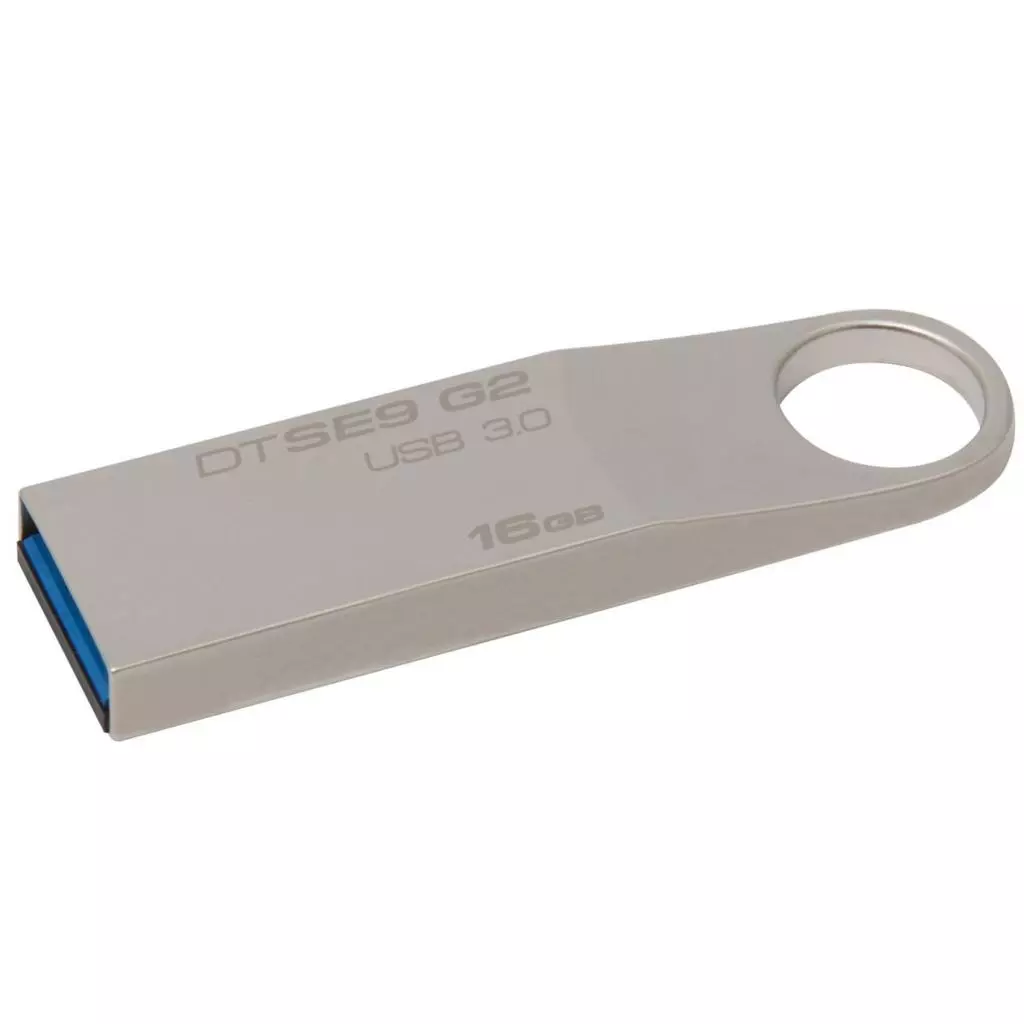 USB флеш накопитель Kingston 16GB DataTraveler SE9 G2 Metal Silver USB 3.0 (DTSE9G2/16GB) - 2 USB флеш накопитель Kingston 16GB DataTraveler SE9 G2 Metal Silver USB 3.0 (DTSE9G2/16GB) - 2
