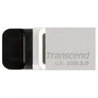 USB флеш накопитель Transcend 32GB JetFlash OTG 880 Metal Silver USB 3.0 (TS32GJF880S)