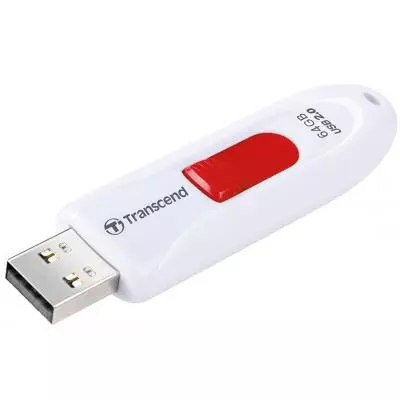 USB флеш накопитель Transcend 64Gb JetFlash 590 White USB 2.0 (TS64GJF590W) - 3