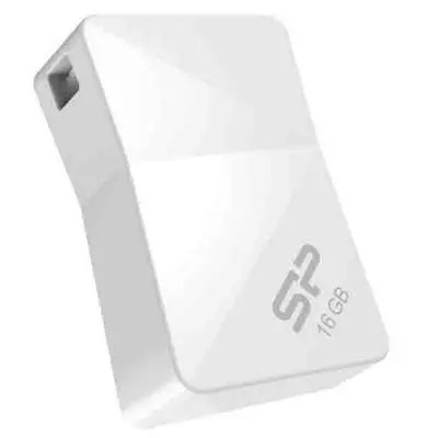 USB флеш накопитель Silicon Power 16Gb Touch T08 White USB 2.0 (SP016GBUF2T08V1W) - 1