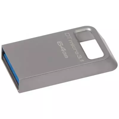 USB флеш накопитель Kingston 64GB DataTraveler Micro USB 3.1 (DTMC3/64GB) - 1