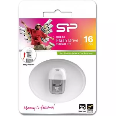 USB флеш накопитель Silicon Power 16GB Touch T09 White USB 2.0 (SP016GBUF2T09V1W) - 4 USB флеш накопитель Silicon Power 16GB Touch T09 White USB 2.0 (SP016GBUF2T09V1W) - 4