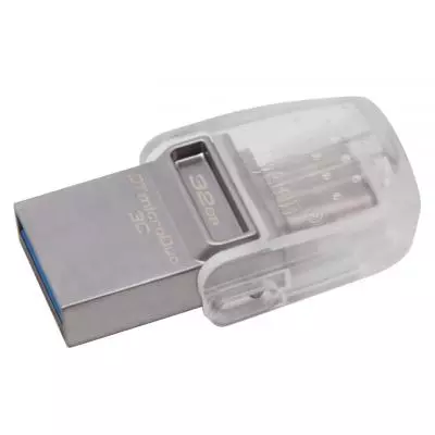 USB флеш накопитель Kingston 32GB DataTraveler microDuo 3C USB 3.1 (DTDUO3C/32GB) - 1 USB флеш накопитель Kingston 32GB DataTraveler microDuo 3C USB 3.1 (DTDUO3C/32GB) - 1