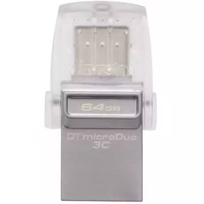 USB флеш накопитель Kingston 64GB DataTraveler microDuo 3C USB 3.1 (DTDUO3C/64GB)