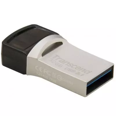 USB флеш накопитель Transcend 32GB JetFlash 890S Silver USB 3.1 (TS32GJF890S) - 1 USB флеш накопитель Transcend 32GB JetFlash 890S Silver USB 3.1 (TS32GJF890S) - 1