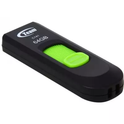 USB флеш накопитель Team 64GB C141 Green USB 2.0 (TC14164GG01) - 1 USB флеш накопитель Team 64GB C141 Green USB 2.0 (TC14164GG01) - 1