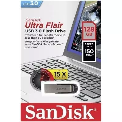 USB флеш накопитель SanDisk 128GB Flair USB 3.0 (SDCZ73-128G-G46) - 4 USB флеш накопитель SanDisk 128GB Flair USB 3.0 (SDCZ73-128G-G46) - 4