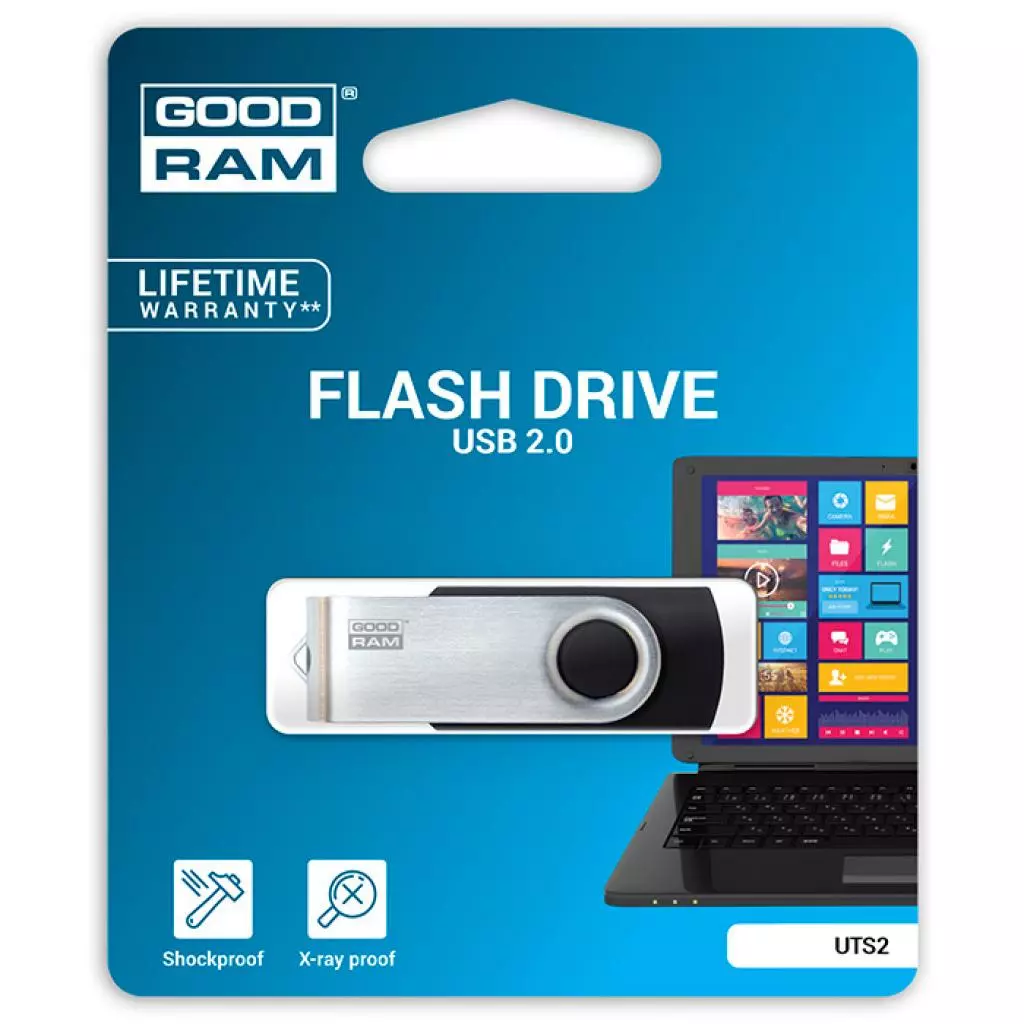 USB флеш накопитель Goodram 64GB Twister Black USB 2.0 (UTS2-0640K0R11) - 2 USB флеш накопитель Goodram 64GB Twister Black USB 2.0 (UTS2-0640K0R11) - 2