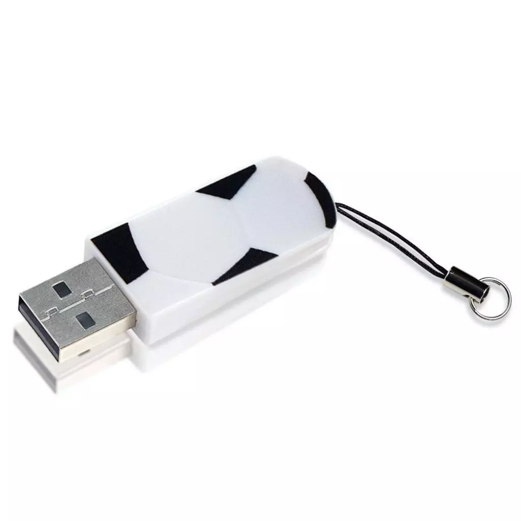 USB флеш накопитель Verbatim 32GB STORE'N'GO MINI FOOTBALL USB 2.0 (49889) - 1