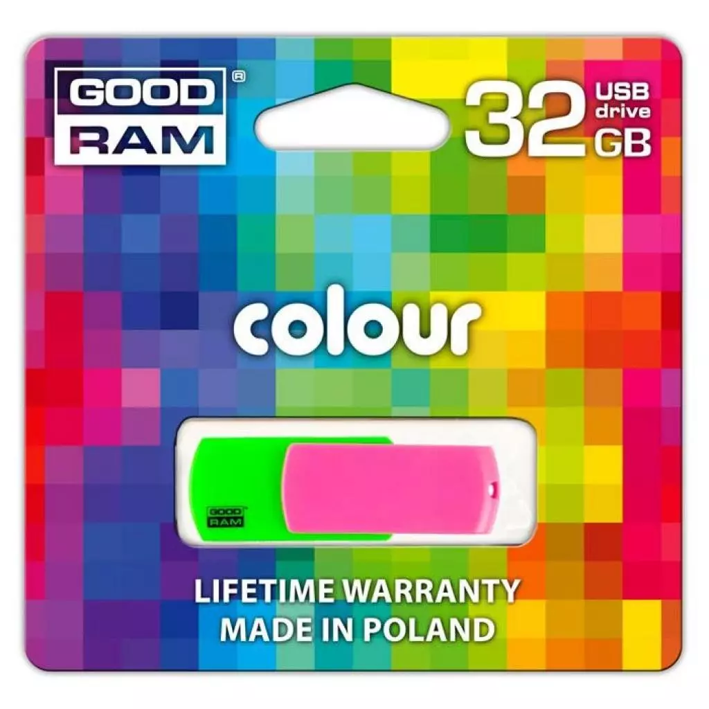 USB флеш накопитель Goodram 32GB COLOUR MIX USB 2.0 (UCO2-0320MXR11) - 1 USB флеш накопитель Goodram 32GB COLOUR MIX USB 2.0 (UCO2-0320MXR11) - 1