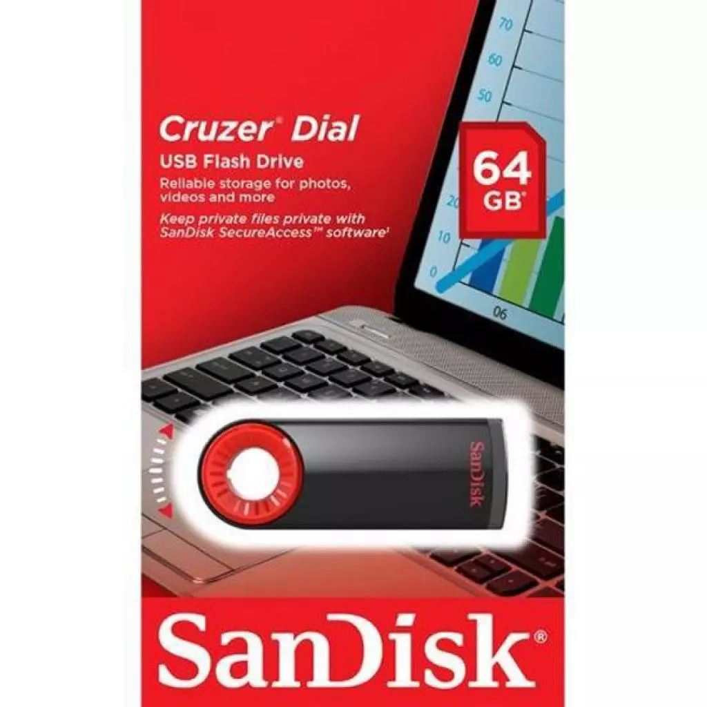 USB флеш накопитель SanDisk 32GB Cruzer Dial USB 2.0 (SDCZ57-032G-B35) - 5 USB флеш накопитель SanDisk 32GB Cruzer Dial USB 2.0 (SDCZ57-032G-B35) - 5