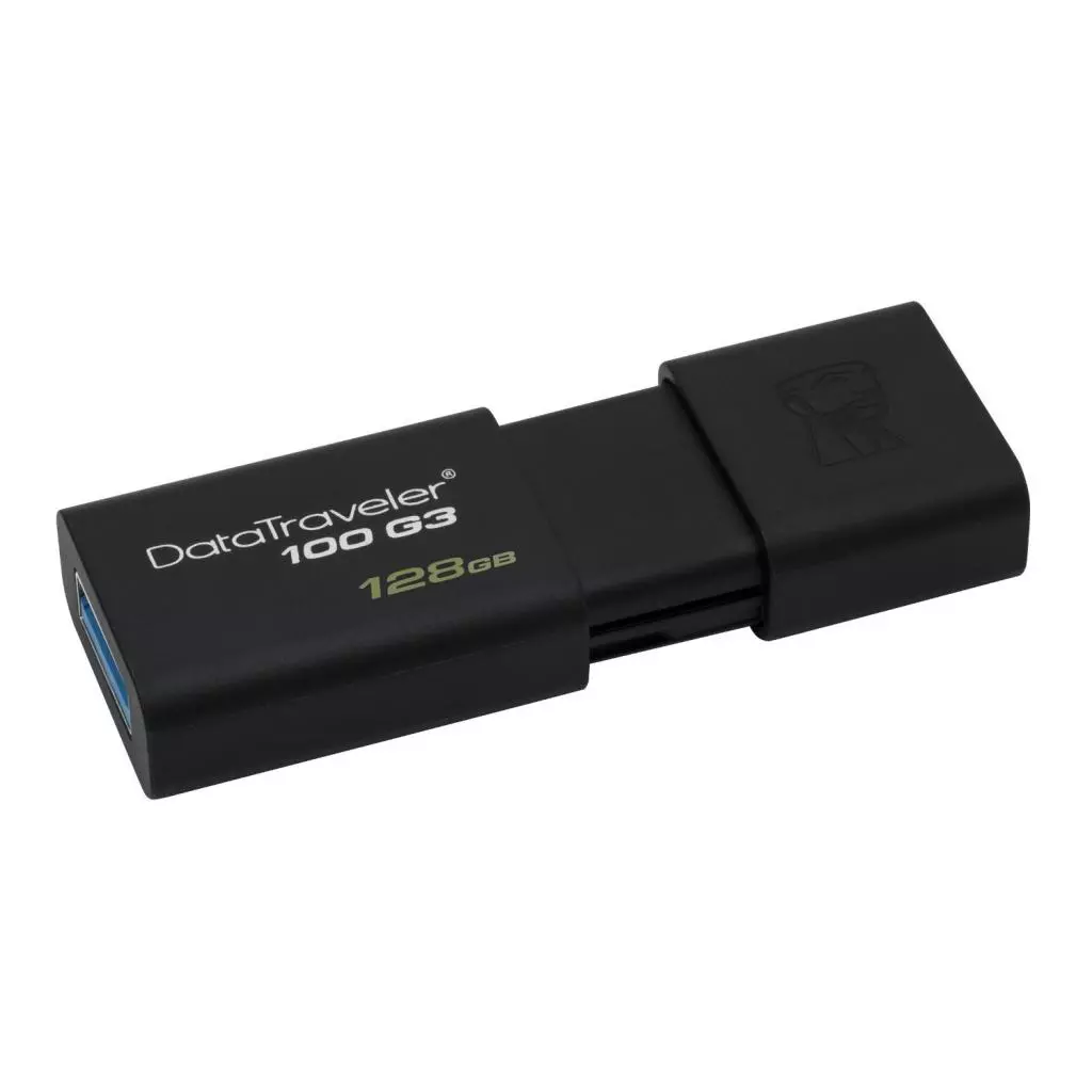 USB флеш накопитель Kingston 128GB DT100 G3 Black USB 3.0 (DT100G3/128GB) - 2 USB флеш накопитель Kingston 128GB DT100 G3 Black USB 3.0 (DT100G3/128GB) - 2