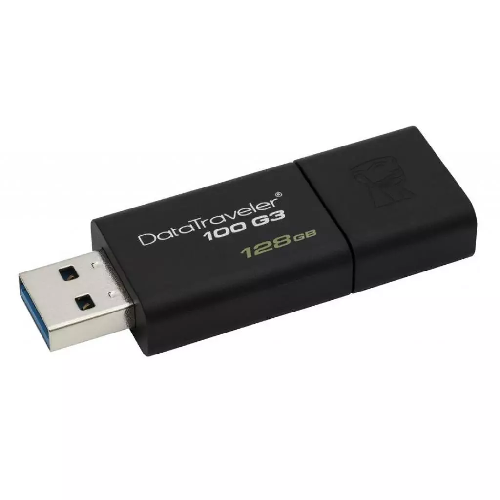 USB флеш накопитель Kingston 128GB DT100 G3 Black USB 3.0 (DT100G3/128GB) - 4 USB флеш накопитель Kingston 128GB DT100 G3 Black USB 3.0 (DT100G3/128GB) - 4