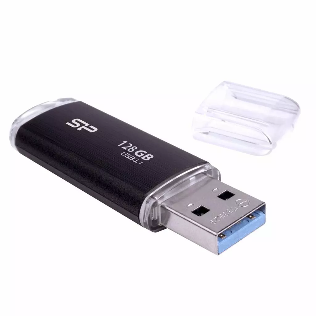 USB флеш накопитель Silicon Power 128GB Blaze B02 Black USB 3.0 (SP128GBUF3B02V1K) - 1 USB флеш накопитель Silicon Power 128GB Blaze B02 Black USB 3.0 (SP128GBUF3B02V1K) - 1