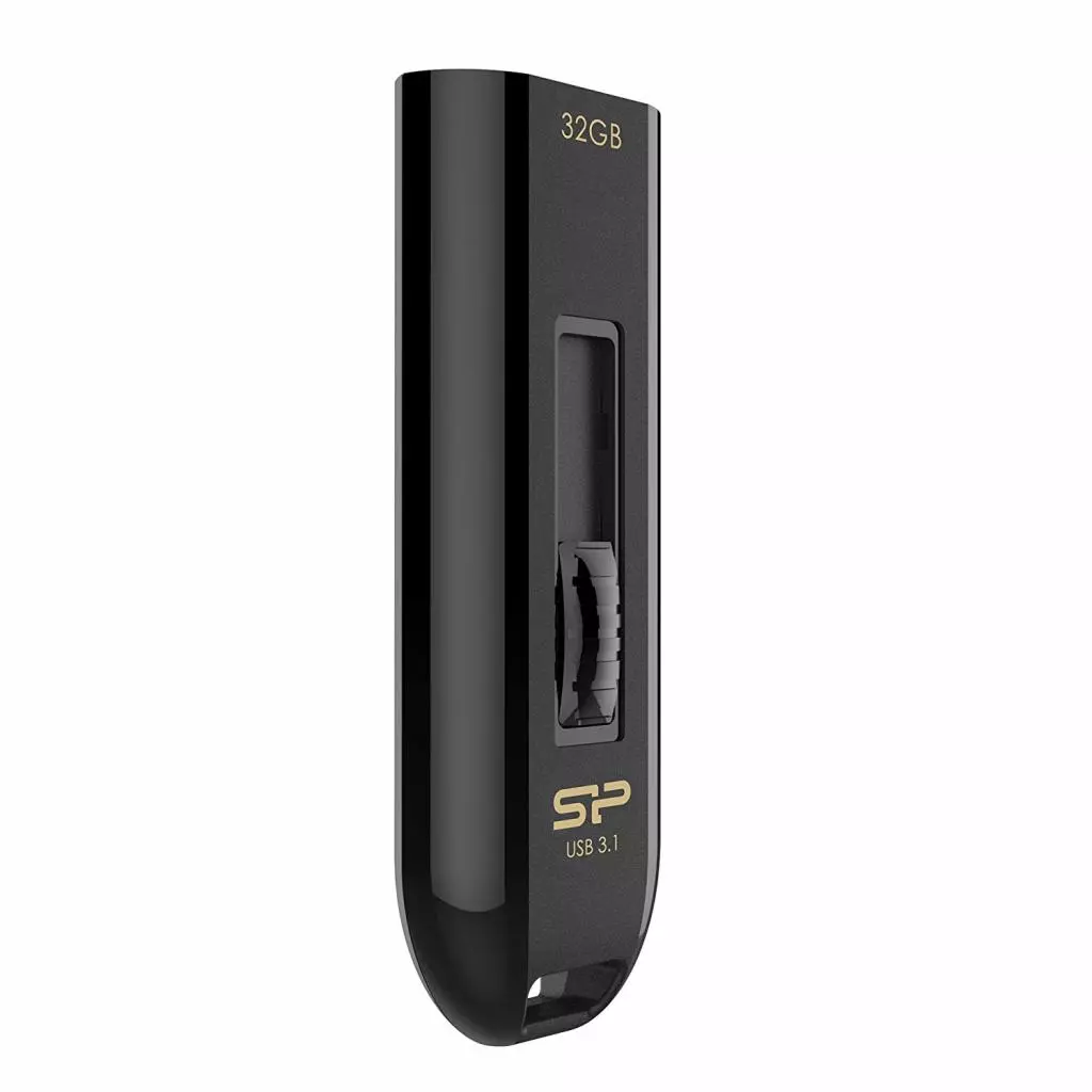USB флеш накопитель Silicon Power 32GB Blaze B21 Black USB 3.0 (SP032GBUF3B21V1K) - 1