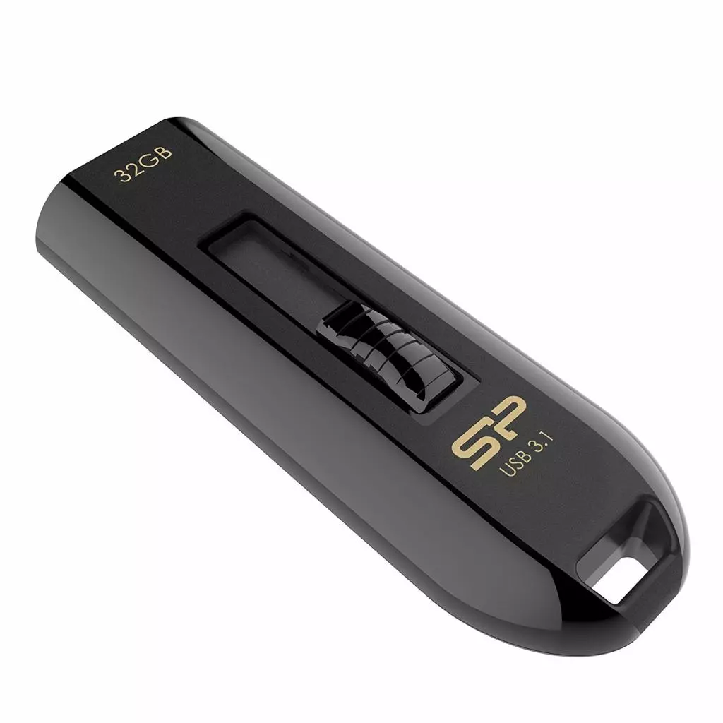 USB флеш накопитель Silicon Power 32GB Blaze B21 Black USB 3.0 (SP032GBUF3B21V1K) - 2