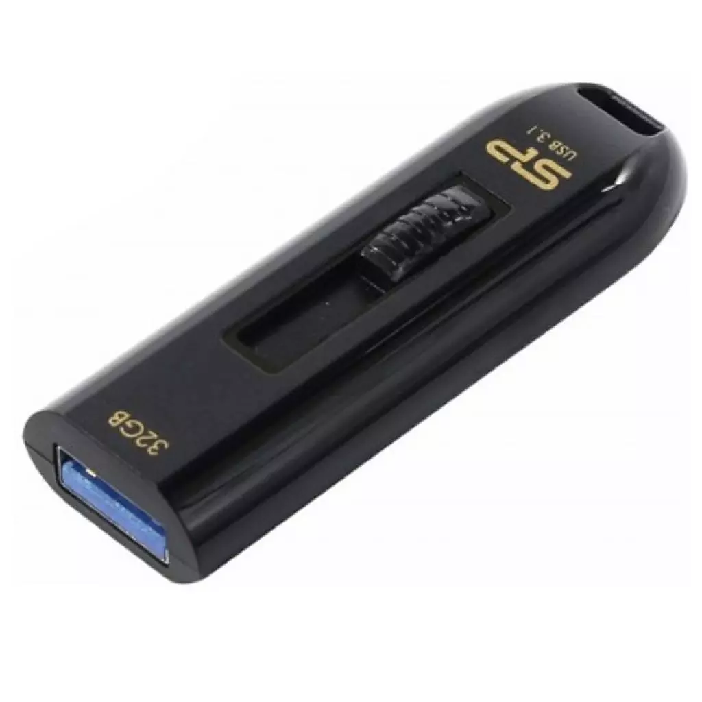 USB флеш накопитель Silicon Power 32GB Blaze B21 Black USB 3.0 (SP032GBUF3B21V1K) - 3