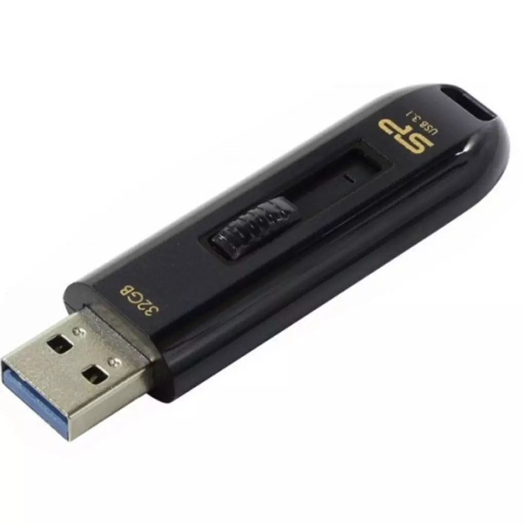 USB флеш накопитель Silicon Power 32GB Blaze B21 Black USB 3.0 (SP032GBUF3B21V1K) - 4