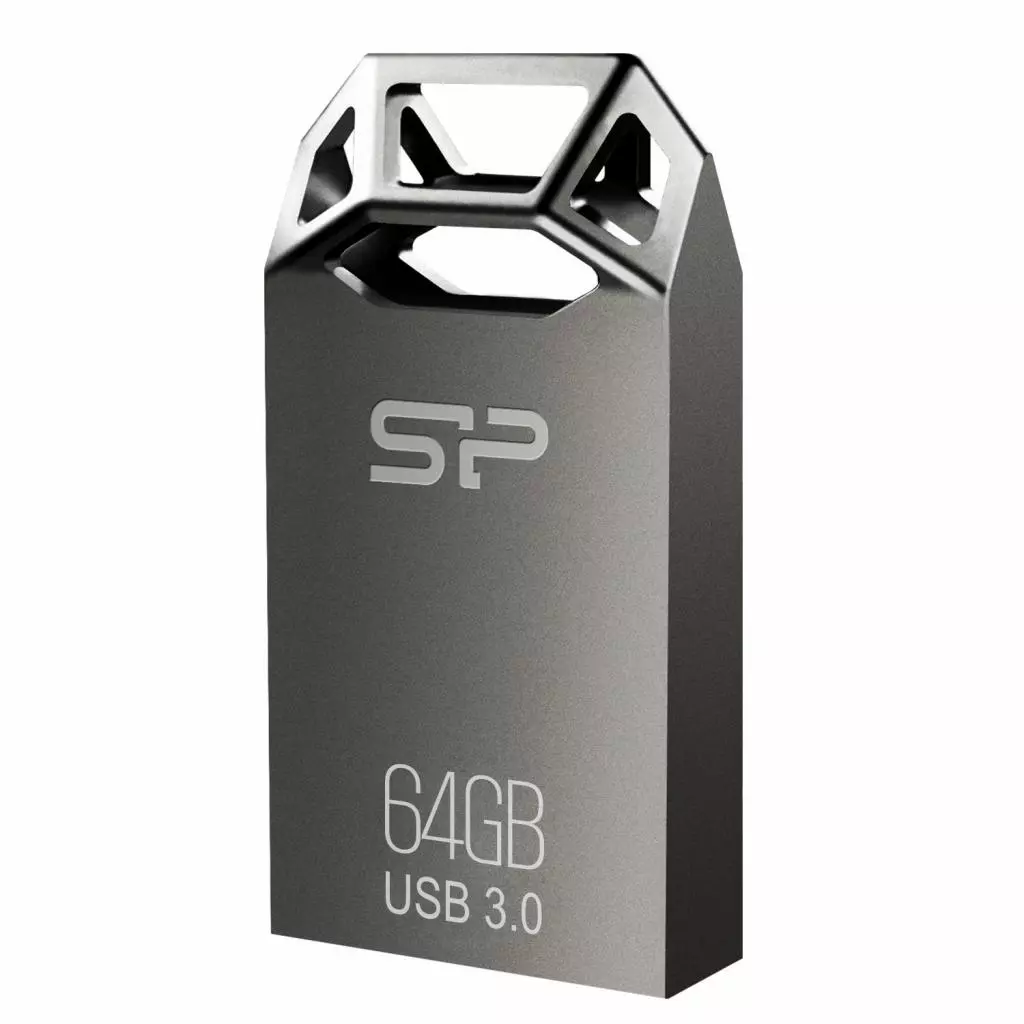 USB флеш накопитель Silicon Power 64GB Jewel J50 Metallic Grey USB 3.0 (SP064GBUF3J50V1T) - 1