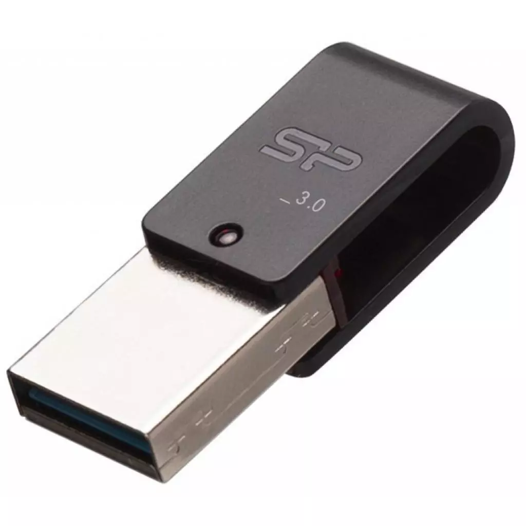 USB флеш накопитель Silicon Power 64GB Mobile X31 USB 3.0 OTG (SP064GBUF3X31V1K) - 2