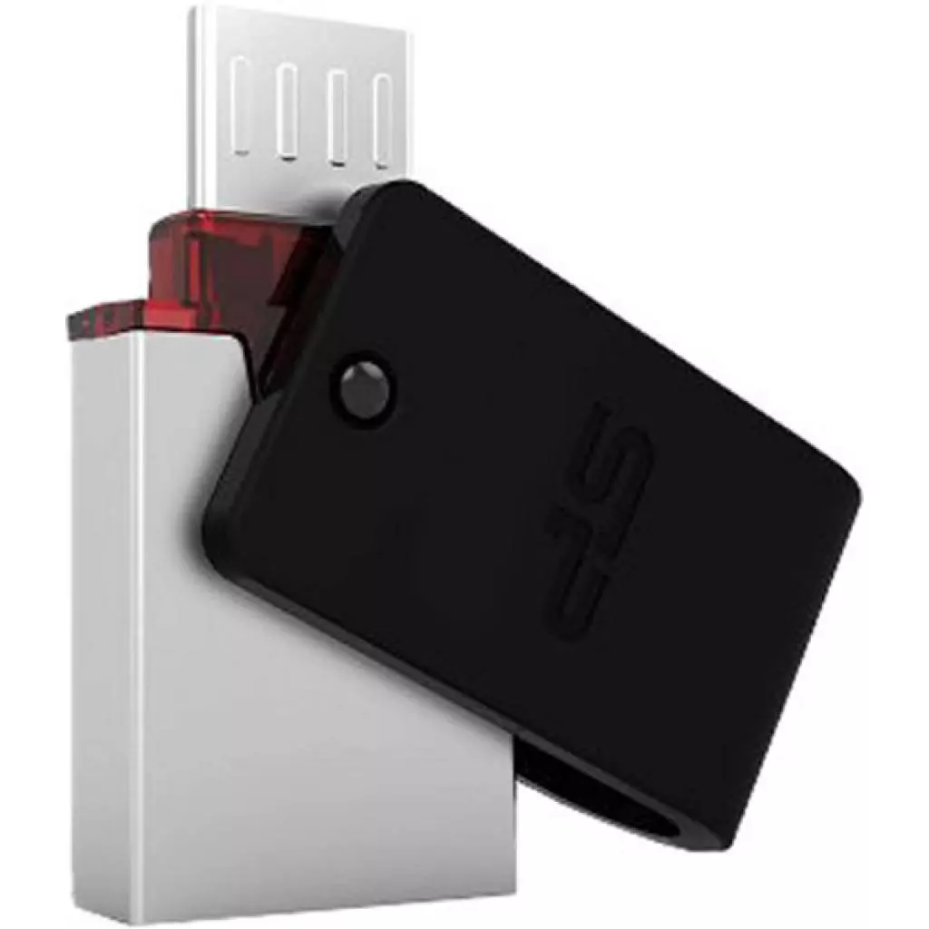 USB флеш накопитель Silicon Power 64GB Mobile X31 USB 3.0 OTG (SP064GBUF3X31V1K) - 4