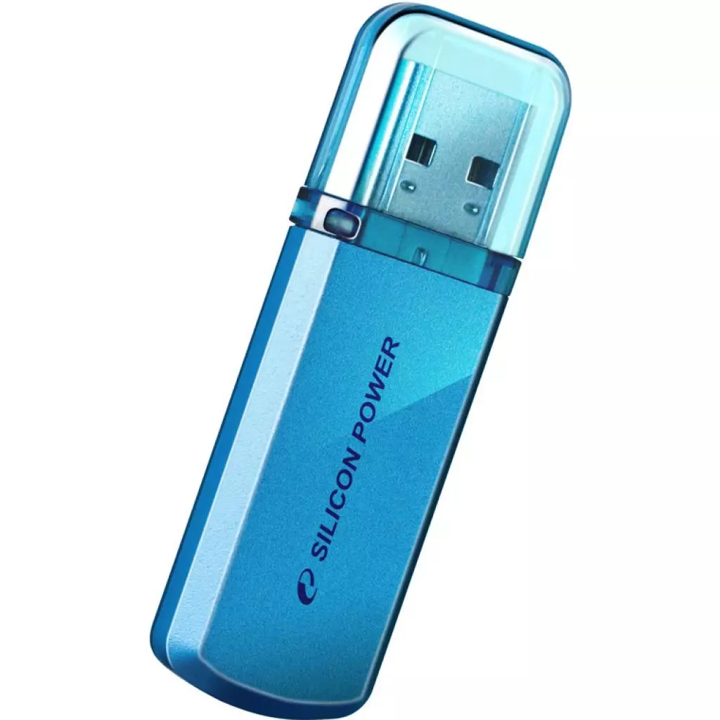 USB флеш накопитель Silicon Power 64GB Helios 101 Blue USB 2.0 (SP064GBUF2101V1B) - 1