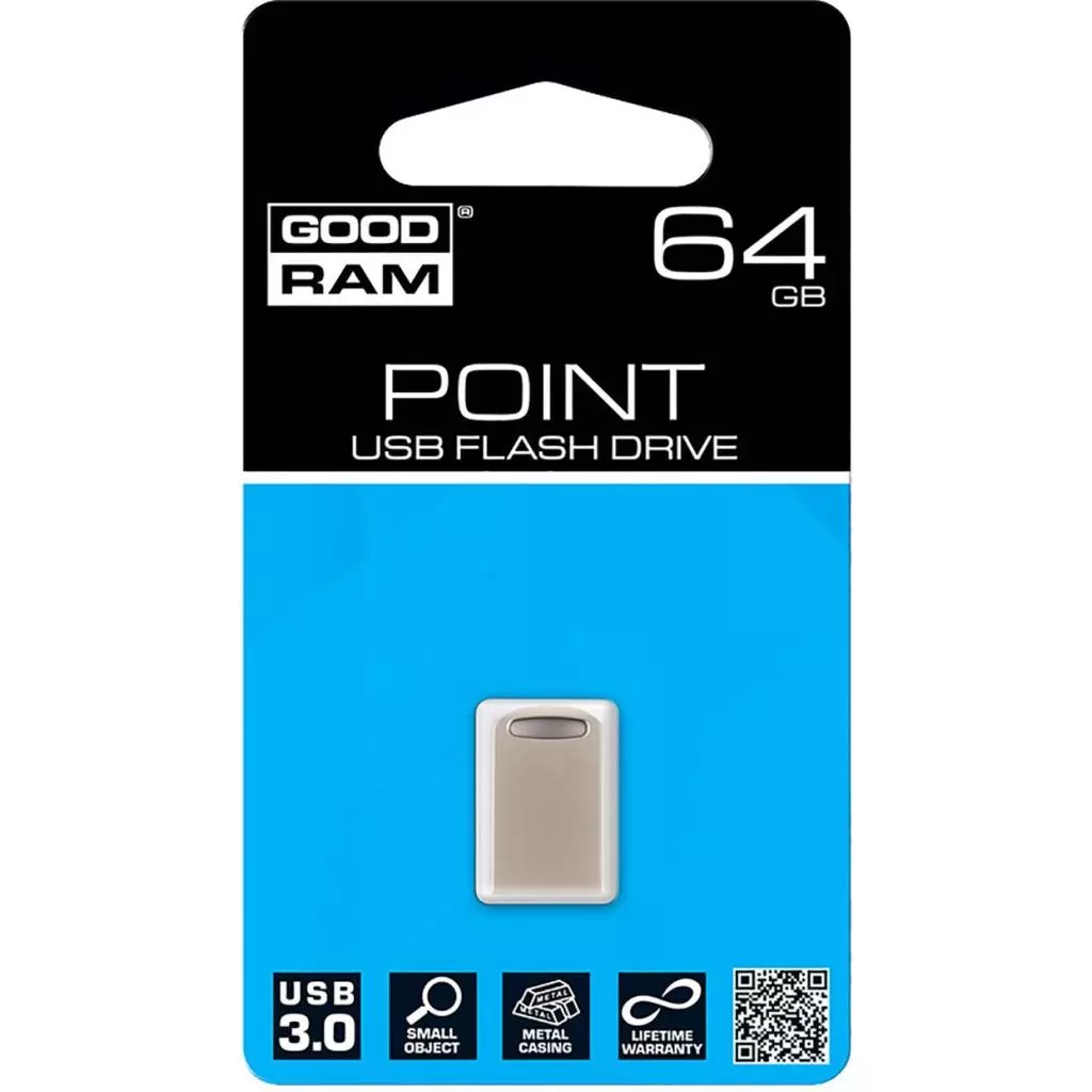 USB флеш накопитель Goodram 64GB UPO3 Point USB 3.0 (UPO3-0640S0R11) - 2 USB флеш накопитель Goodram 64GB UPO3 Point USB 3.0 (UPO3-0640S0R11) - 2