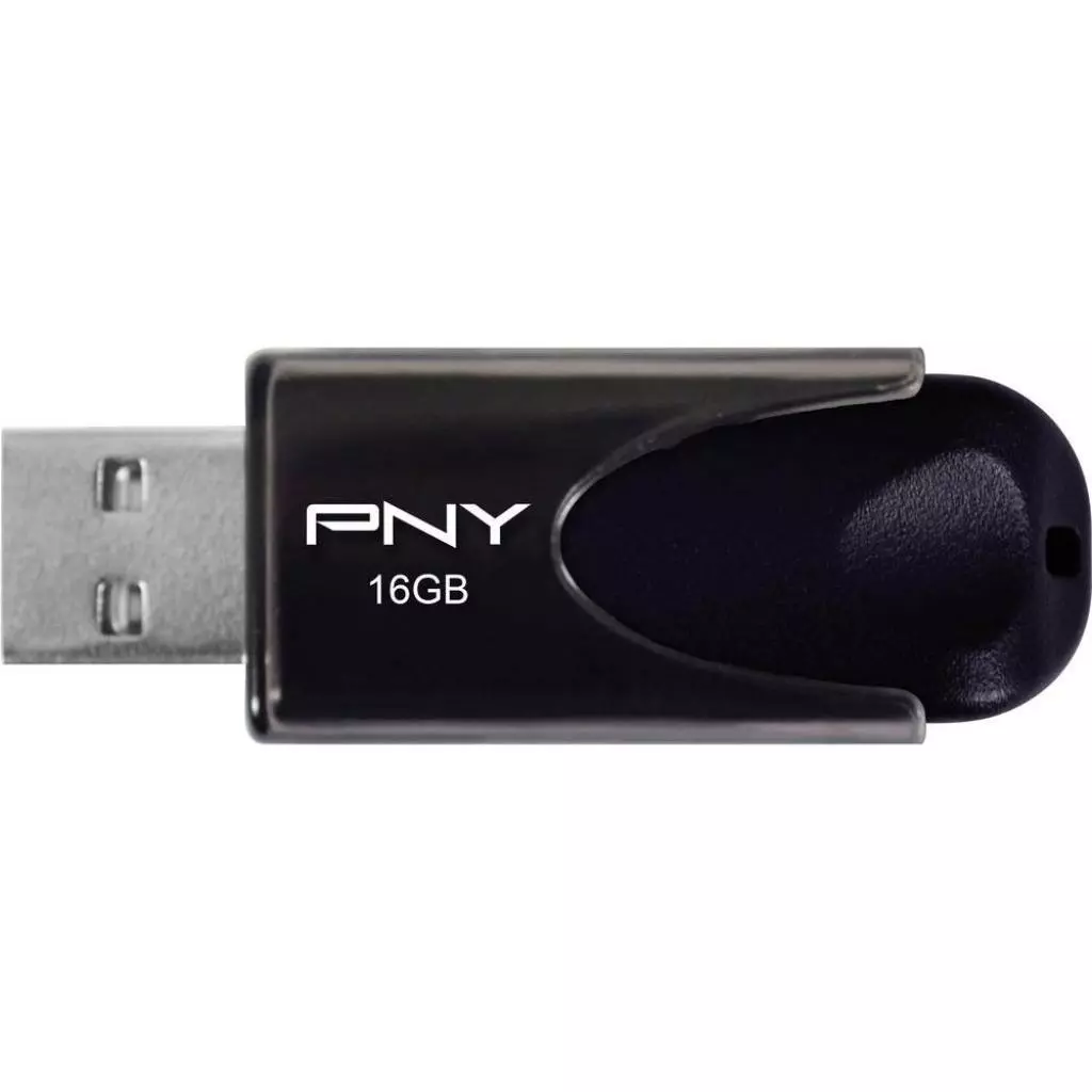 USB флеш накопитель PNY flash 16GB Attache4 Black USB 2.0 (FD16GATT4-EF) - 1 USB флеш накопитель PNY flash 16GB Attache4 Black USB 2.0 (FD16GATT4-EF) - 1