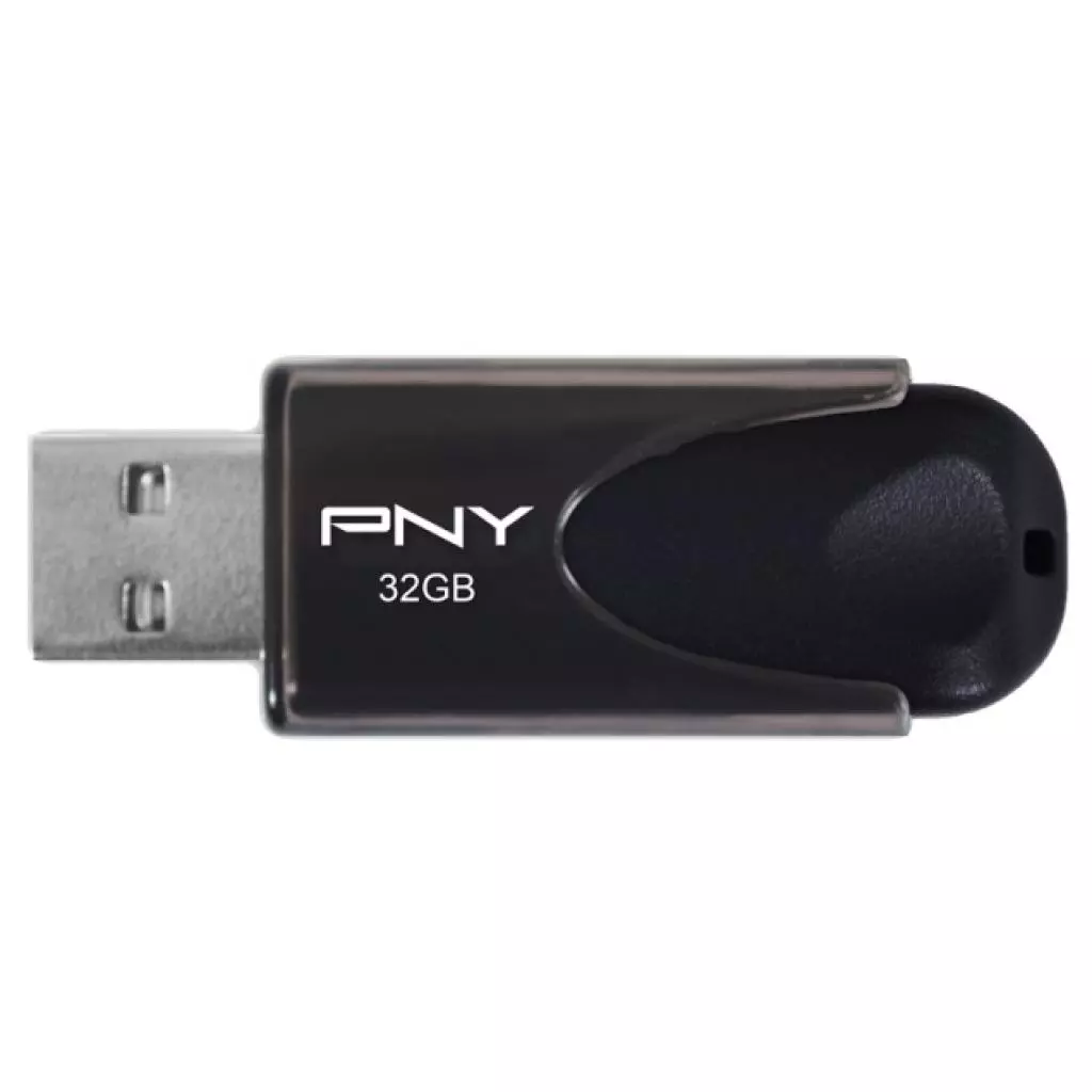 USB флеш накопитель PNY flash 32GB Attache4 Black USB 2.0 (FD32GATT4-EF) - 1 USB флеш накопитель PNY flash 32GB Attache4 Black USB 2.0 (FD32GATT4-EF) - 1