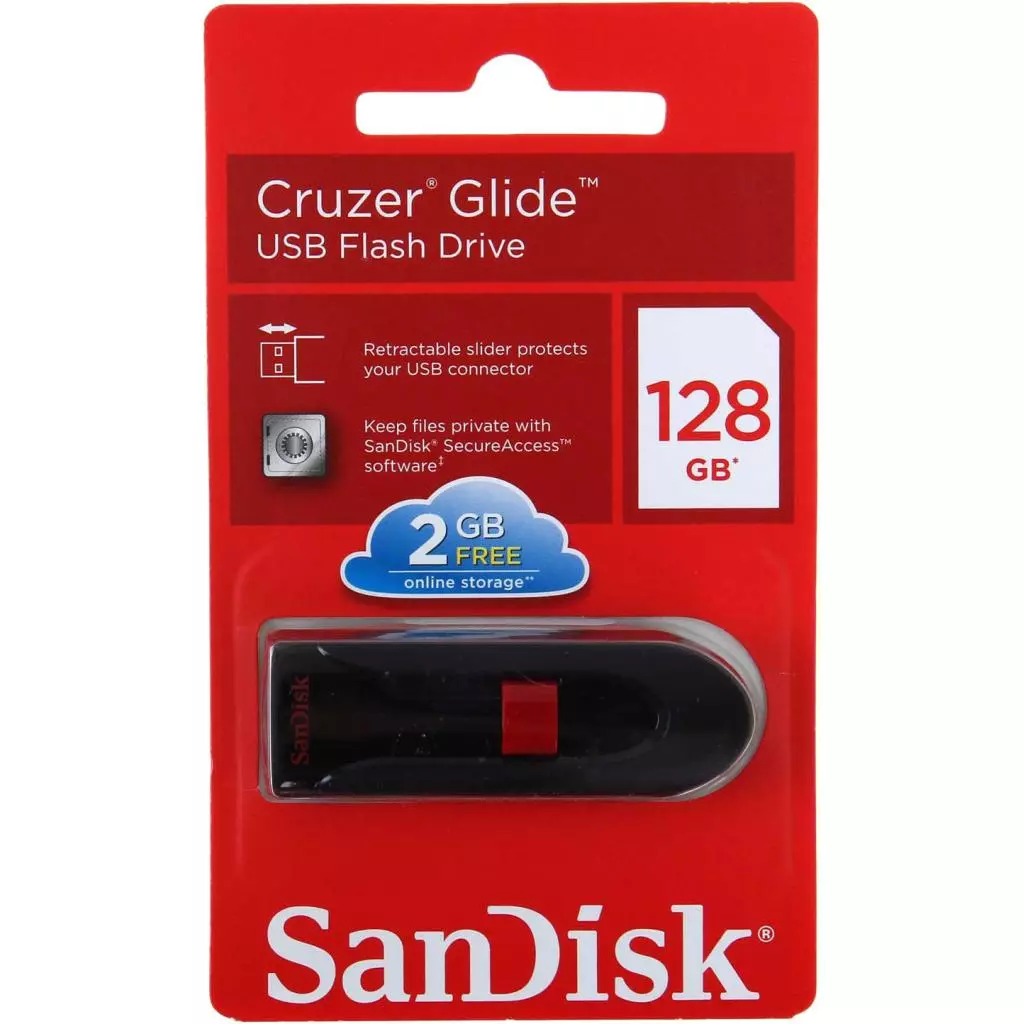 USB флеш накопитель SanDisk 128GB Cruzer Glide Black USB 3.0 (SDCZ600-128G-G35) - 4 USB флеш накопитель SanDisk 128GB Cruzer Glide Black USB 3.0 (SDCZ600-128G-G35) - 4
