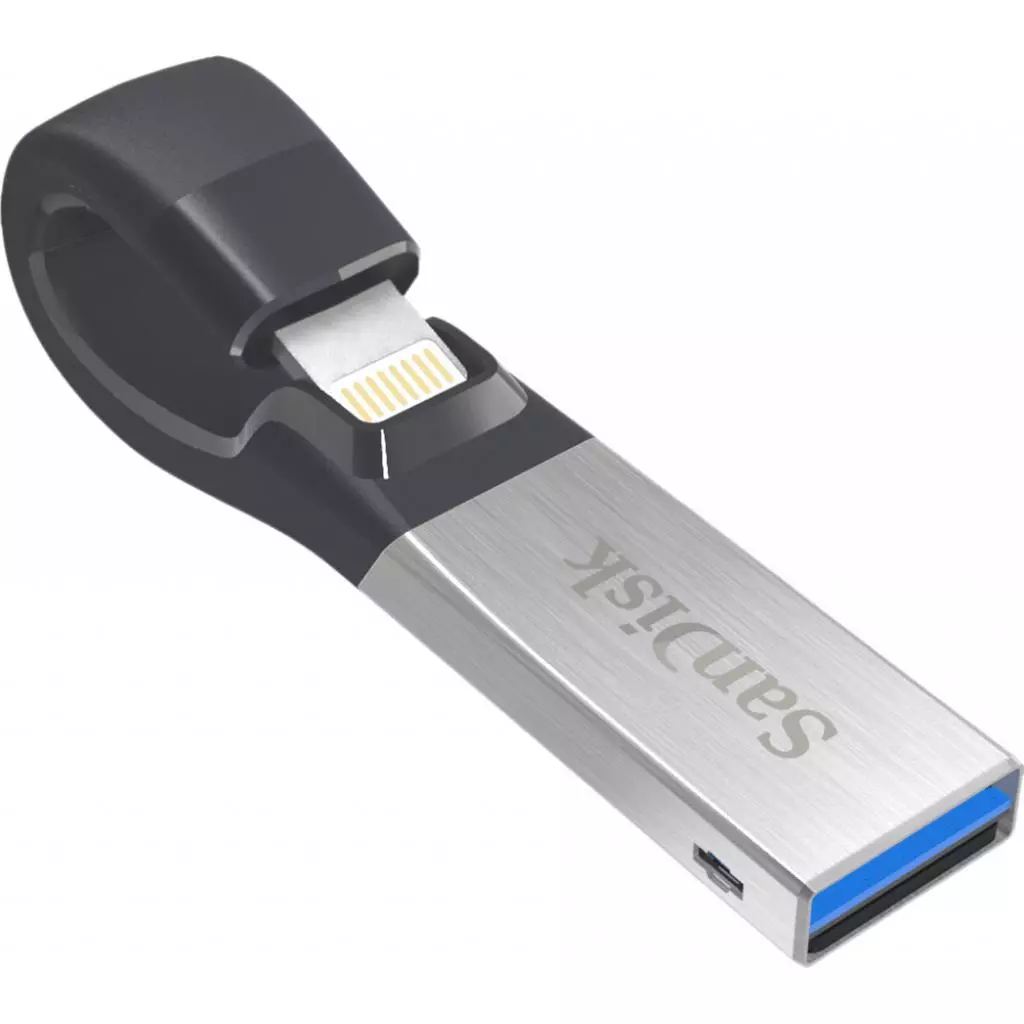 USB флеш накопитель SanDisk 32GB iXpand USB 3.0/Lightning (SDIX30C-032G-GN6NN) - 2