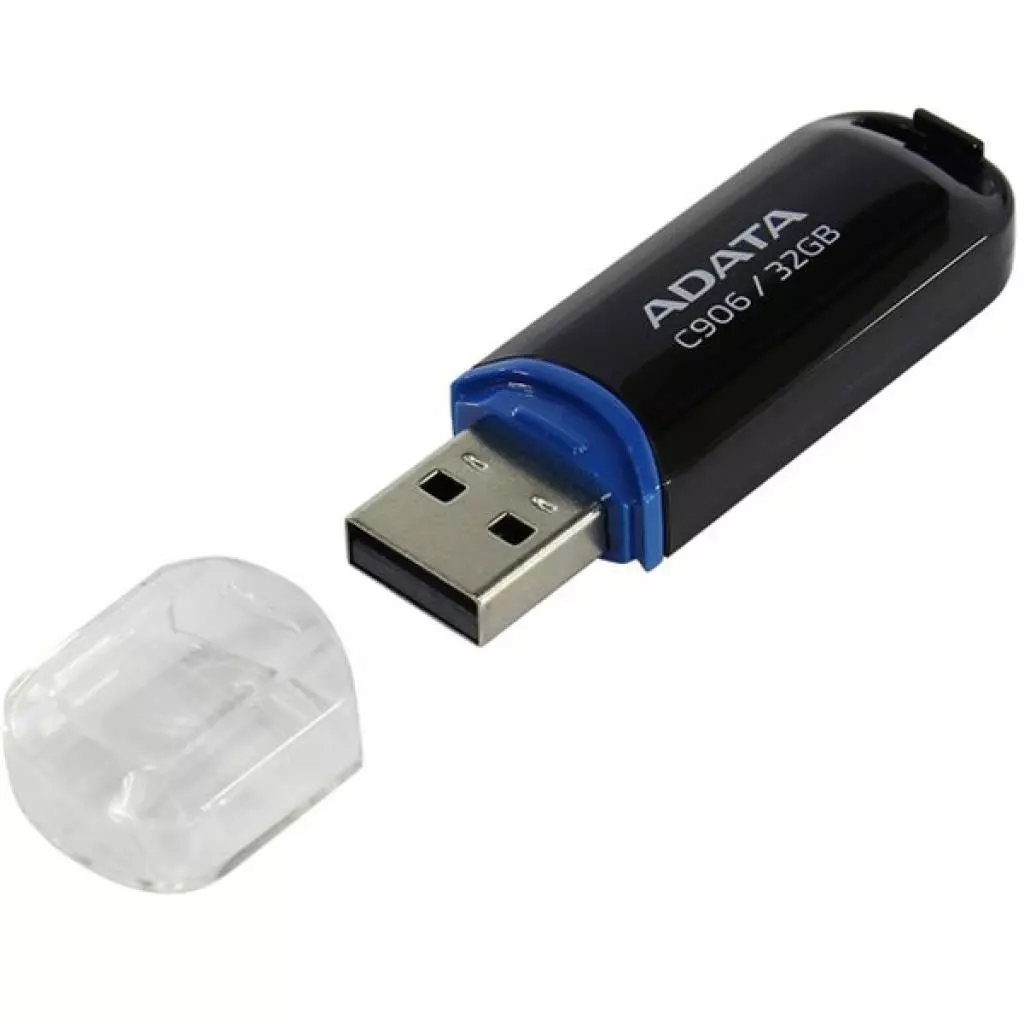 USB флеш накопитель ADATA 32GB C906 Black USB 2.0 (AC906-32G-RBK) - 2 USB флеш накопитель ADATA 32GB C906 Black USB 2.0 (AC906-32G-RBK) - 2