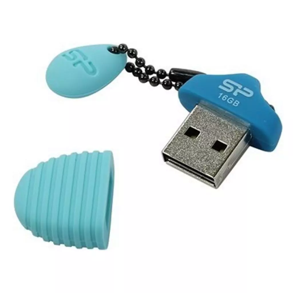 USB флеш накопитель Silicon Power 16GB Touch T30 Blue USB 2.0 (SP016GBUF2T30V1B) - 2 USB флеш накопитель Silicon Power 16GB Touch T30 Blue USB 2.0 (SP016GBUF2T30V1B) - 2
