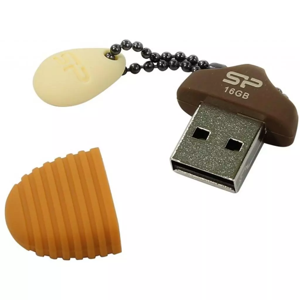 USB флеш накопитель Silicon Power 16GB Touch T30 Huzelnut USB 2.0 (SP016GBUF2T30V1E) - 3 USB флеш накопитель Silicon Power 16GB Touch T30 Huzelnut USB 2.0 (SP016GBUF2T30V1E) - 3