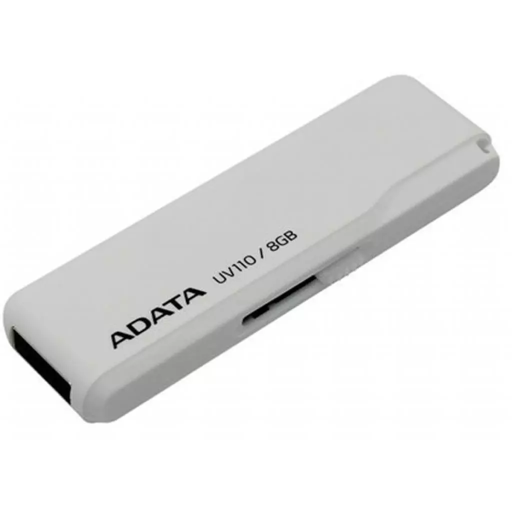 USB флеш накопитель ADATA 8GB DashDrive UV110 White USB 2.0 (AUV110-8G-RWH) - 1 USB флеш накопитель ADATA 8GB DashDrive UV110 White USB 2.0 (AUV110-8G-RWH) - 1