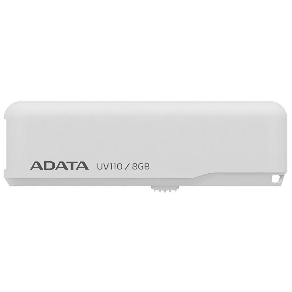 USB флеш накопитель ADATA 8GB DashDrive UV110 White USB 2.0 (AUV110-8G-RWH)