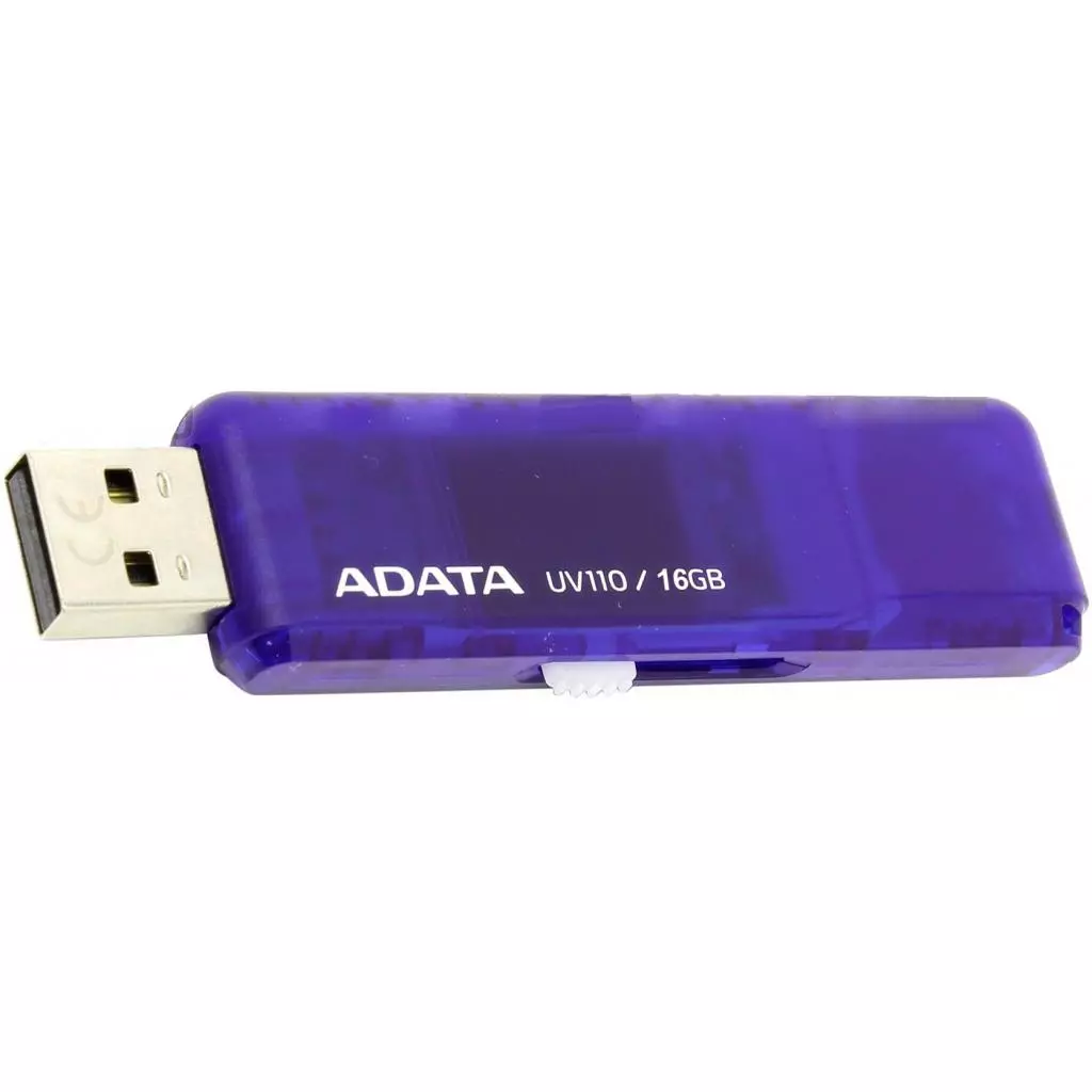 USB флеш накопитель ADATA 16GB UV110 Blue USB 2.0 (AUV110-16G-RBL) - 2 USB флеш накопитель ADATA 16GB UV110 Blue USB 2.0 (AUV110-16G-RBL) - 2
