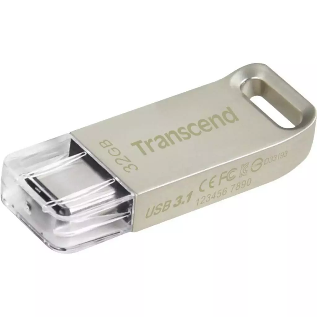 USB флеш накопитель Transcend 32GB JetFlash 850 Silver USB 3.1 (TS32GJF850S) - 1 USB флеш накопитель Transcend 32GB JetFlash 850 Silver USB 3.1 (TS32GJF850S) - 1