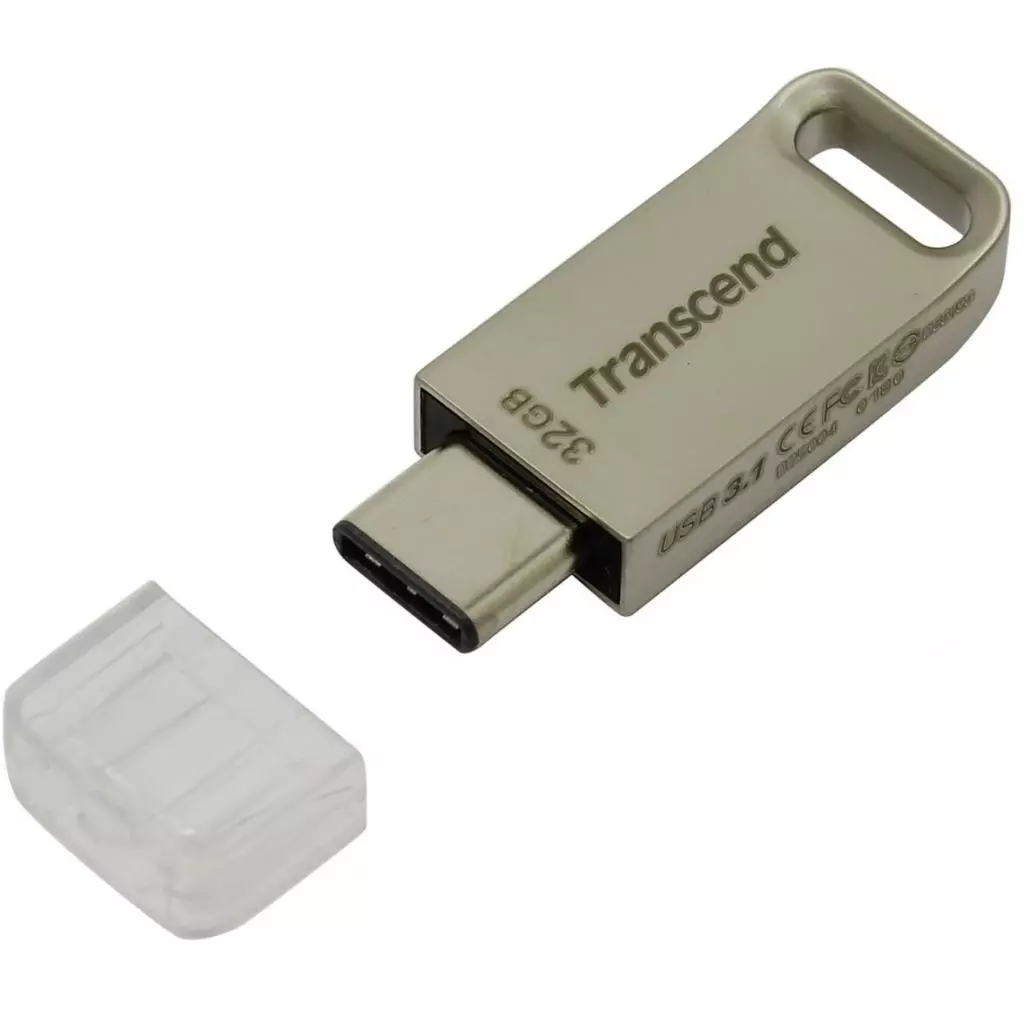 USB флеш накопитель Transcend 32GB JetFlash 850 Silver USB 3.1 (TS32GJF850S) - 2 USB флеш накопитель Transcend 32GB JetFlash 850 Silver USB 3.1 (TS32GJF850S) - 2