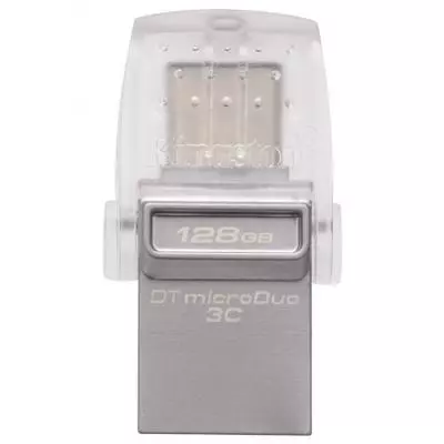 USB флеш накопитель Kingston 128GB DataTraveler microDuo 3C USB 3.0/Type C (DTDUO3C/128GB)
