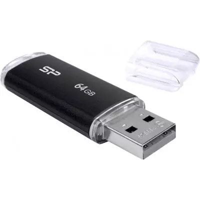 USB флеш накопитель Silicon Power 64GB Ultima U02 Black USB 2.0 (SP064GBUF2U02V1K) - 4 USB флеш накопитель Silicon Power 64GB Ultima U02 Black USB 2.0 (SP064GBUF2U02V1K) - 4