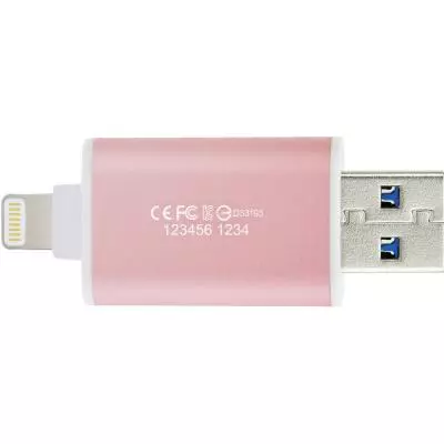 USB флеш накопитель Transcend 128GB JetDrive Go 300 Rose Gold USB 3.1/Lightning (TS128GJDG300R) - 4