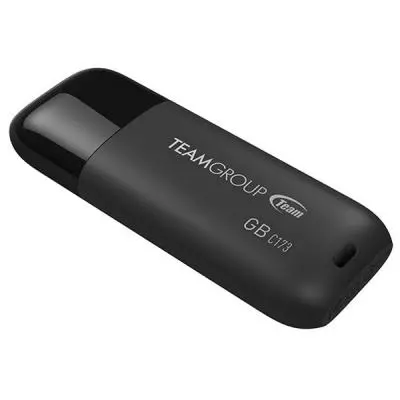 USB флеш накопитель Team 64GB C173 Pearl Black USB 2.0 (TC17364GB01) - 2