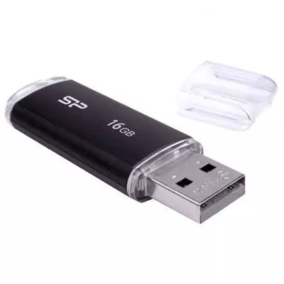 USB флеш накопитель Silicon Power 16GB Ultima U02 Black USB 2.0 (SP016GBUF2U02V1K) - 3 USB флеш накопитель Silicon Power 16GB Ultima U02 Black USB 2.0 (SP016GBUF2U02V1K) - 3