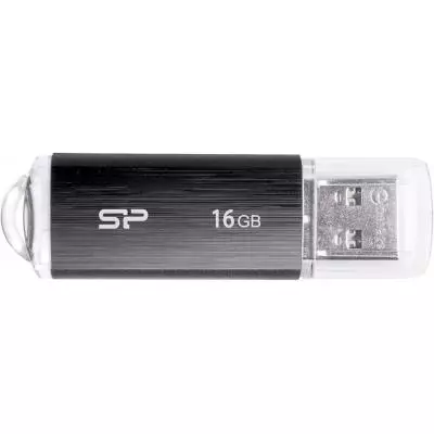 USB флеш накопитель Silicon Power 16GB Ultima U02 Black USB 2.0 (SP016GBUF2U02V1K)