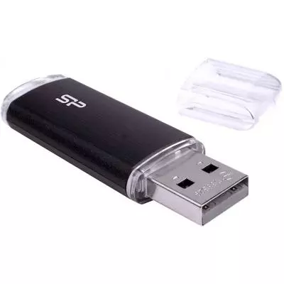 USB флеш накопитель Silicon Power 32GB Ultima U02 Black USB 2.0 (SP032GBUF2U02V1K) - 3 USB флеш накопитель Silicon Power 32GB Ultima U02 Black USB 2.0 (SP032GBUF2U02V1K) - 3