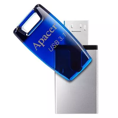 USB флеш накопитель Apacer 16GB AH179 Blue USB 3.1 OTG (AP16GAH179U-1) - 3 USB флеш накопитель Apacer 16GB AH179 Blue USB 3.1 OTG (AP16GAH179U-1) - 3