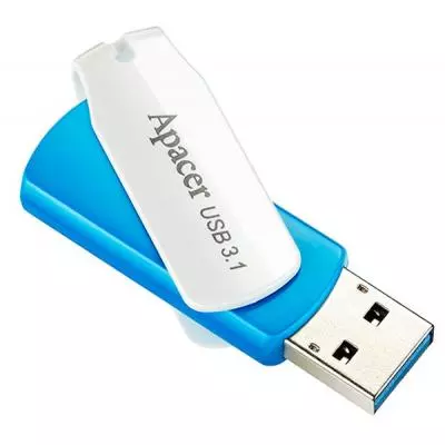 USB флеш накопитель Apacer 16GB AH357 Blue USB 3.1 (AP16GAH357U-1) - 4