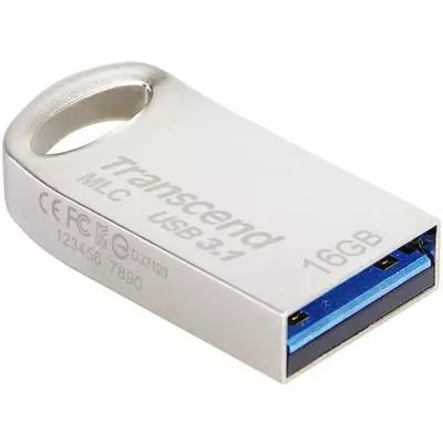 USB флеш накопитель Transcend 16GB JetFlash 720 Silver Plating USB 3.1 (TS16GJF720S) - 2